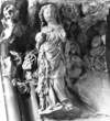 Maria der Verkndigung, nach 1315, Sandstein, Hochrelief, 35 x 33 x 21 cm, Trsturzkonsole, Stiftskirche St. Arnual, Saarbrcken