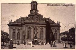 Ludwigskirche, 1760/62-1775 erbaut von Friedrich Joachim Stengel