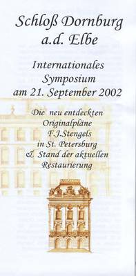 Programmheft für das 5. Stengel-Symposion 2002, Dornburg an der Elbe