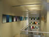 Alex Gern, "Farbsequenzen", Wandgestaltung, 2005/06, 108 Farbverlufe, Offsetfarbe auf MDF, je 50 x 30 cm, Gebude 45.3. Foto: Christine Kellermann