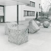Leo Kornbrust, "Vom Kubus bis zur Kugel", 1973. Foto: Institut für aktuelle Kunst im Saarland, Gerhard Westrich
