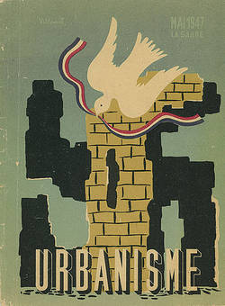Titelblatt der Zeitschrift "Urbanisme", 16. Jg., Paris 1947, Nr. 115, Themenheft zum Wiederaufbau an der Saar