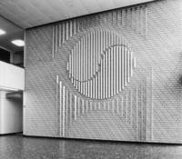 Wolfram Huschens, Wandgestaltung, 1966, Aluminium, 7,00 x 7,60 m (Foto: Martin Luckert)