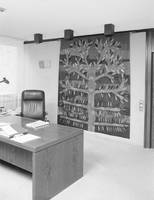 Dorothea Zech, ohne Titel, Wandbehang, um 1977, 2,20 x 2,0 m. Foto: Institut für aktuelle Kunst im Saarland, Carsten Clüsserath