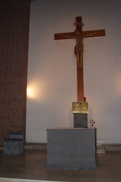 Wallerfangen-Gisingen, St. Andreas, Altar. Foto: Christine Kellermann
