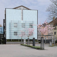 Union Stiftung, Saarbrücken, "Kunstgarten", Bereich des Parkplatzes. Foto: Mechthild Schneider, LPM Saarücken-Dudweiler