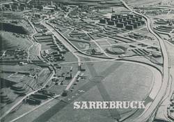 Modell zum Wiederaufbau der Stadt Saarbrücken von Georges Henri Pingusson 1947 (Abbildung aus: Urbanisme en Sarre. Saarbrücken 1947, S. 34)